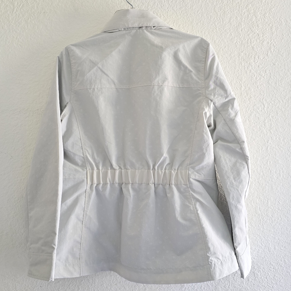 Tommy Hilfiger Hooded Water Resistant Jacket Size M Medium Light Gray - Picture 4 of 9
